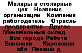 Маляры в столярный цех › Название организации ­ Компания-работодатель › Отрасль предприятия ­ Другое › Минимальный оклад ­ 1 - Все города Работа » Вакансии   . Кировская обл.,Леваши д.